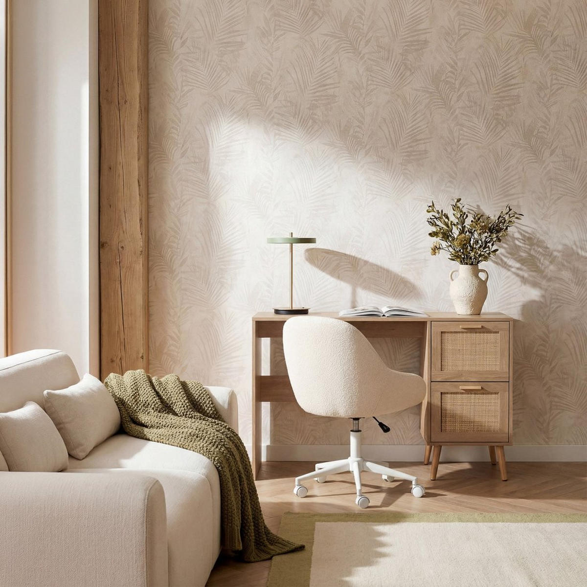 SCHREIBTISCH Tahiti Natürlich 120 cm x 76 cm - Naturfarben, Holzwerkstoff (48/120/76cm) - Klast Home