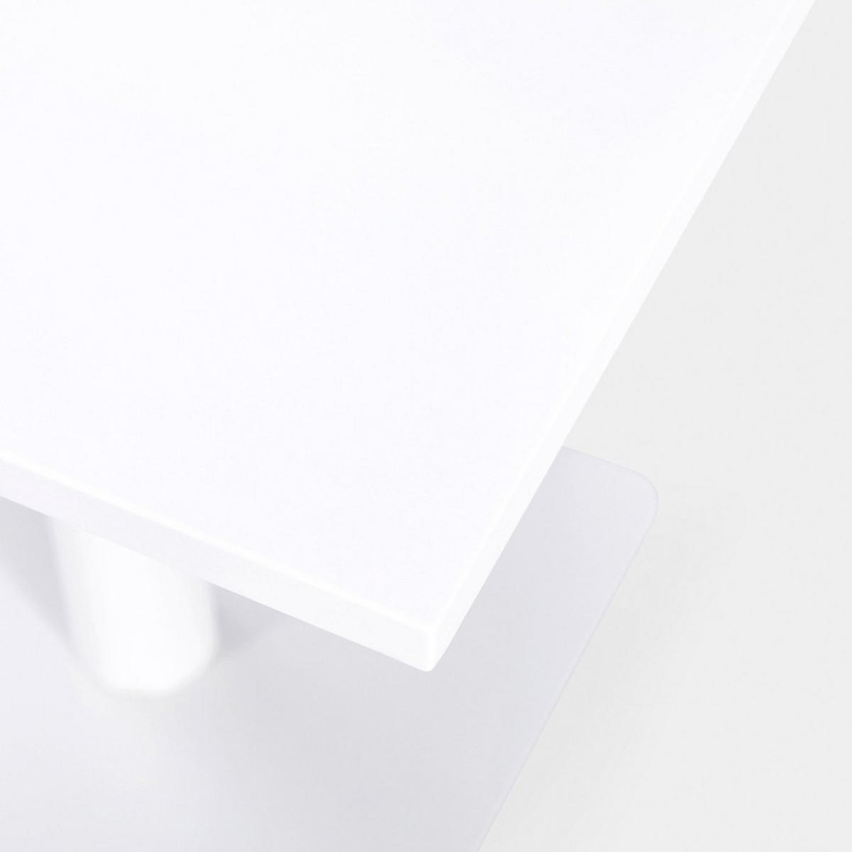 ESSTISCH Thule Weiß 70 cm x 76 cm - Weiß, Metall (70/70/76cm) - Klast Home