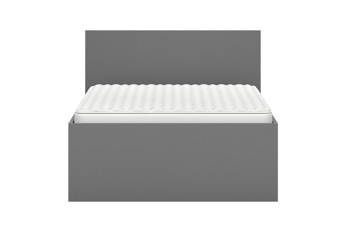 JUGENDBETT JUMI 90/200 in Grau/Eiche Artisan - Eiche Artisan/Grau, Holzwerkstoff (90/200cm) - Deine Möbel 24