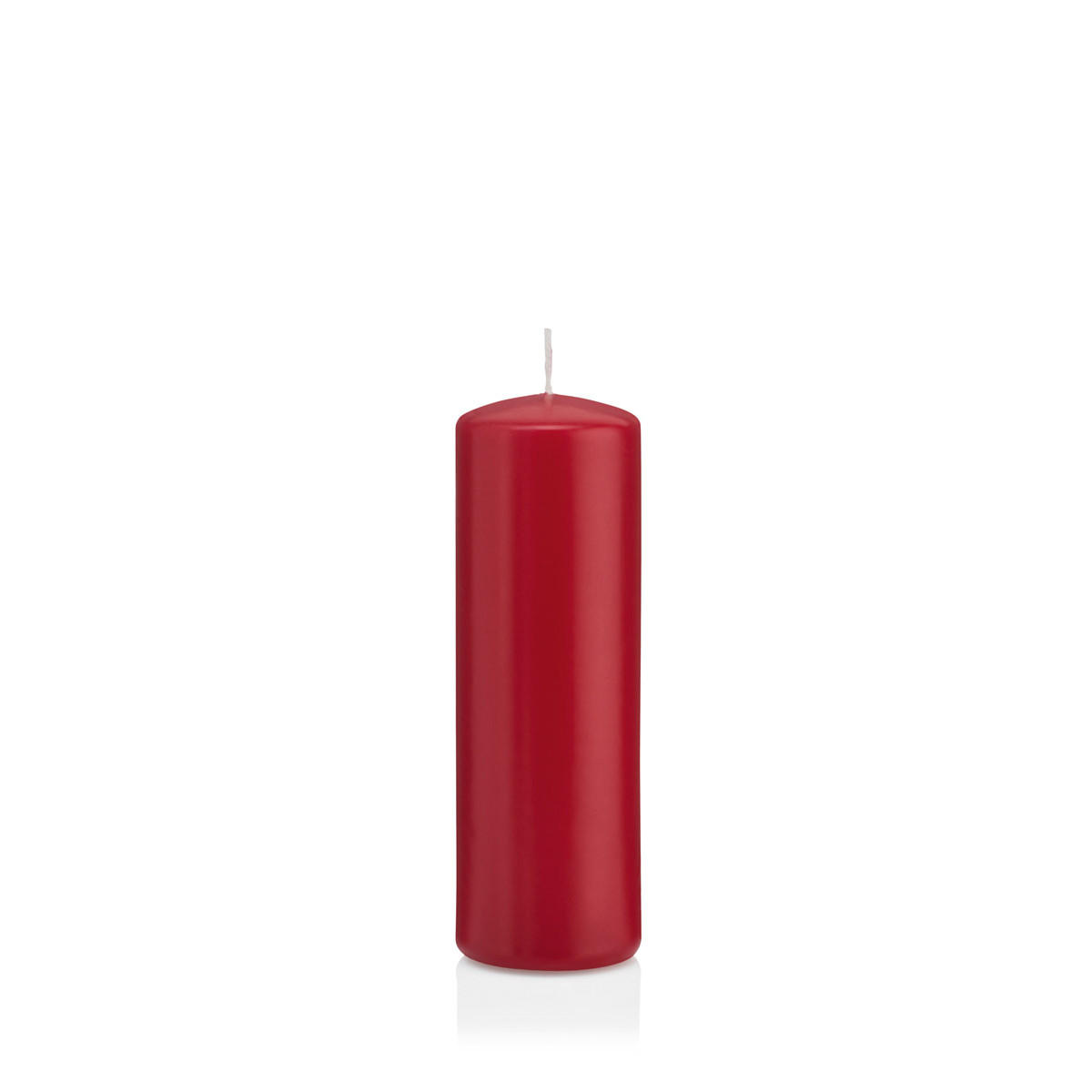 STUMPENKERZEN Altrot Ø 48 x 150 mm, 24 Stück - Dunkelrot, Paraffin (5/15cm) - Wiedemann Kerzen