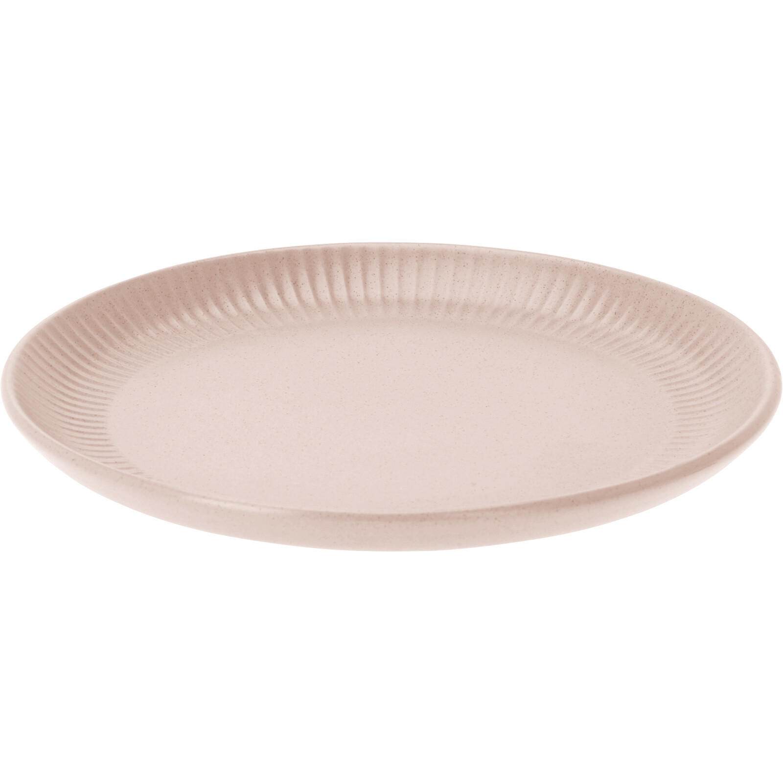 TELLER aus Steinzeug Rosa 22/22/2,1 cm - Rosa, Keramik (22cm) - Siaki
