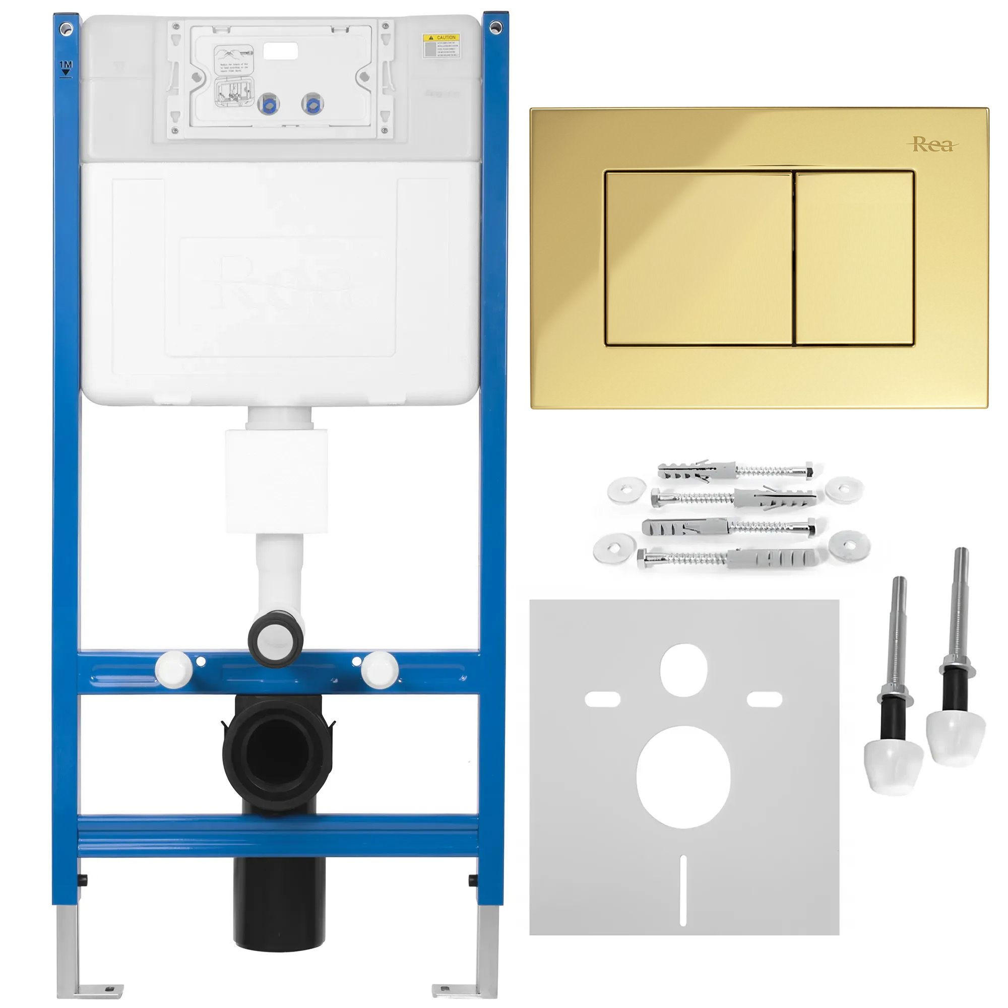VORWANDELEMENT Für Wc K011a-q Rea J Gold - Titanfarben, Metall (52.5/103.5/16cm) - REA