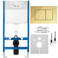 VORWANDELEMENT Für Wc K011a-q Rea J Gold - Titanfarben, Metall (52.5/103.5/16cm) - REA