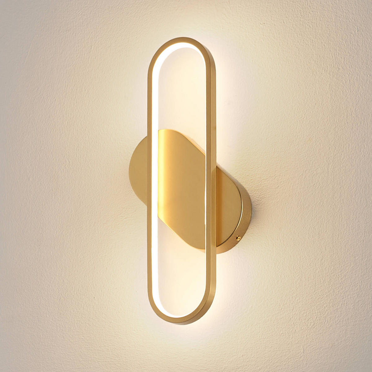 WANDLEUCHTE Evelia, Gold / Messing, 40cm - Goldfarben, Metall (3/40/10cm) - KOSILUM