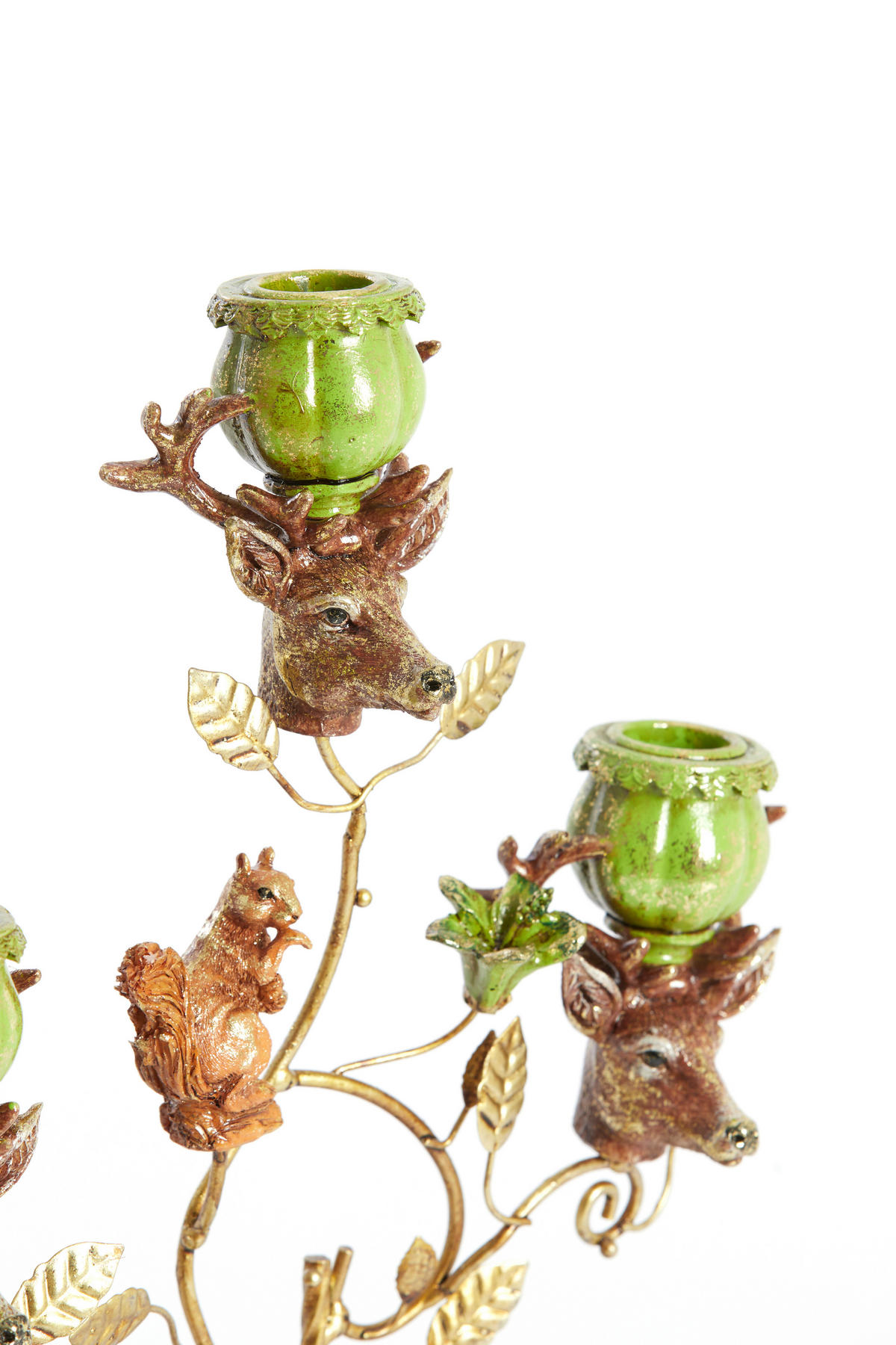 KERZENHALTER Soryn Grün 29.5/12.5/44 cm - Grün, Metall (12.5/44/29.5cm) - Light & Living