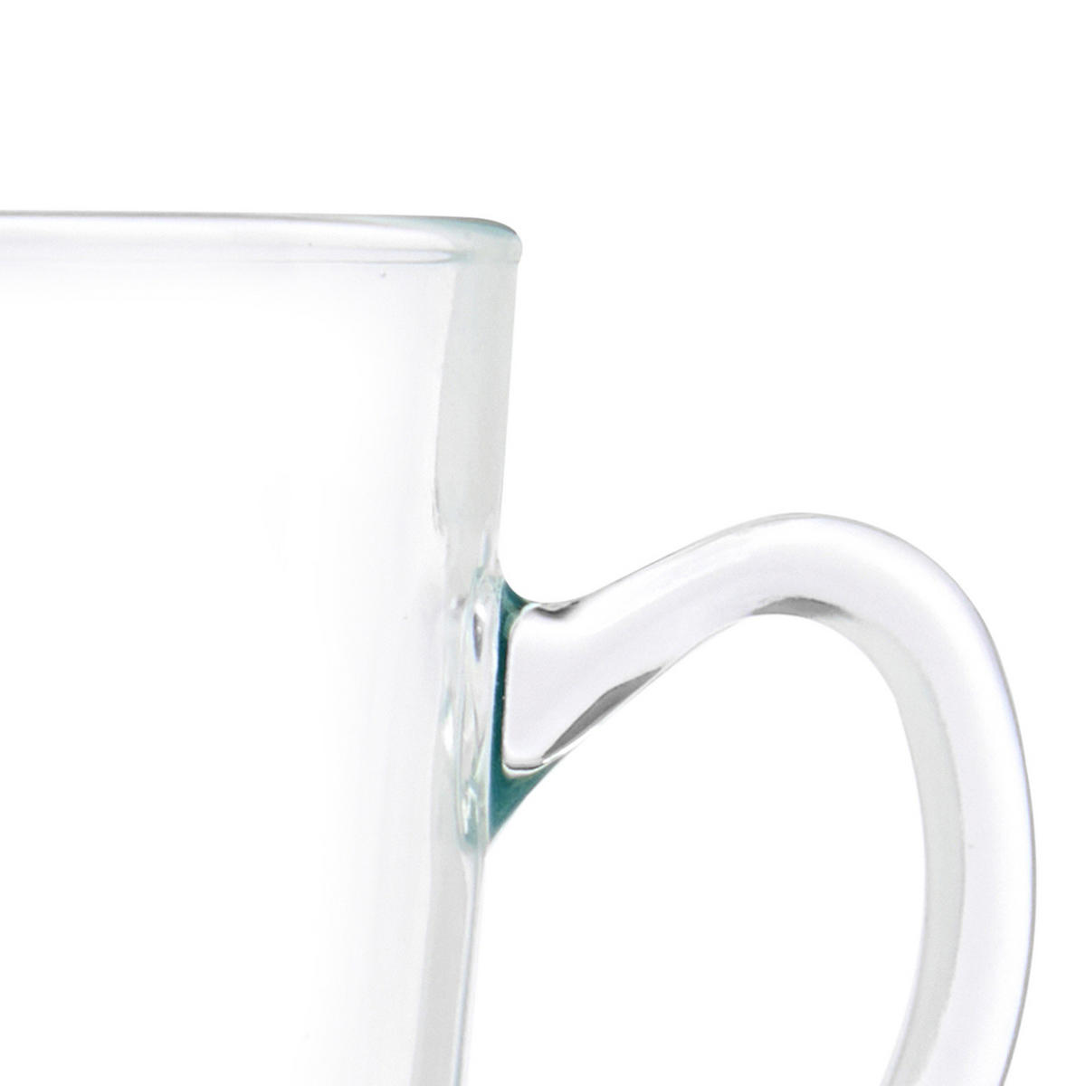 CAPPUCCINO-TASSEN Glas 6er-Set 200 ml - Transparent, Glas (200L) - Vivalto