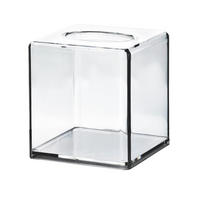 SERVIETTENHALTER Bea Transparent 14/14/15 cm Kunstoff - Transparent, Kunststoff (14/14cm) - Mondex