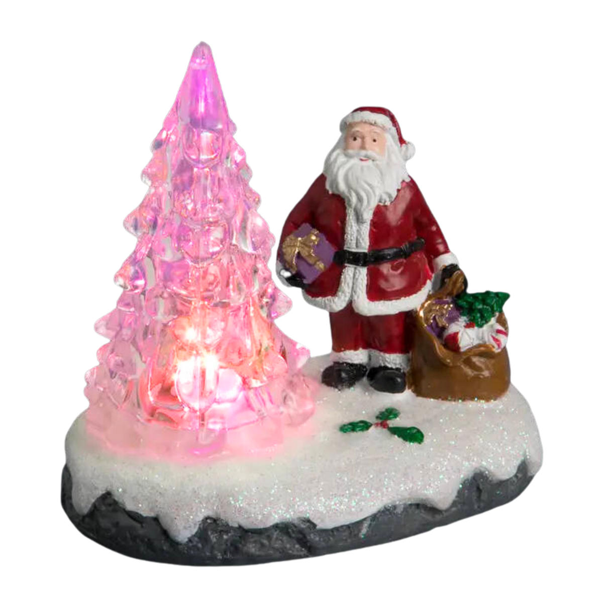 WEIHNACHTSDEKO LED Weihnachtsmann - Multicolor, Kunststoff (5.5/9.5/9cm) - Fééric Lights and Christmas
