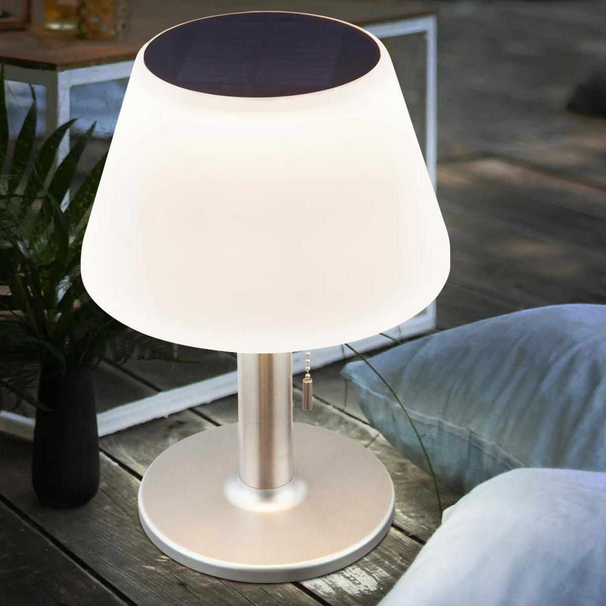 LED AUSSENLEUCHTE Kunststoff Silber 2er Set - Silberfarben, Metall (18.5/18.5/28cm)