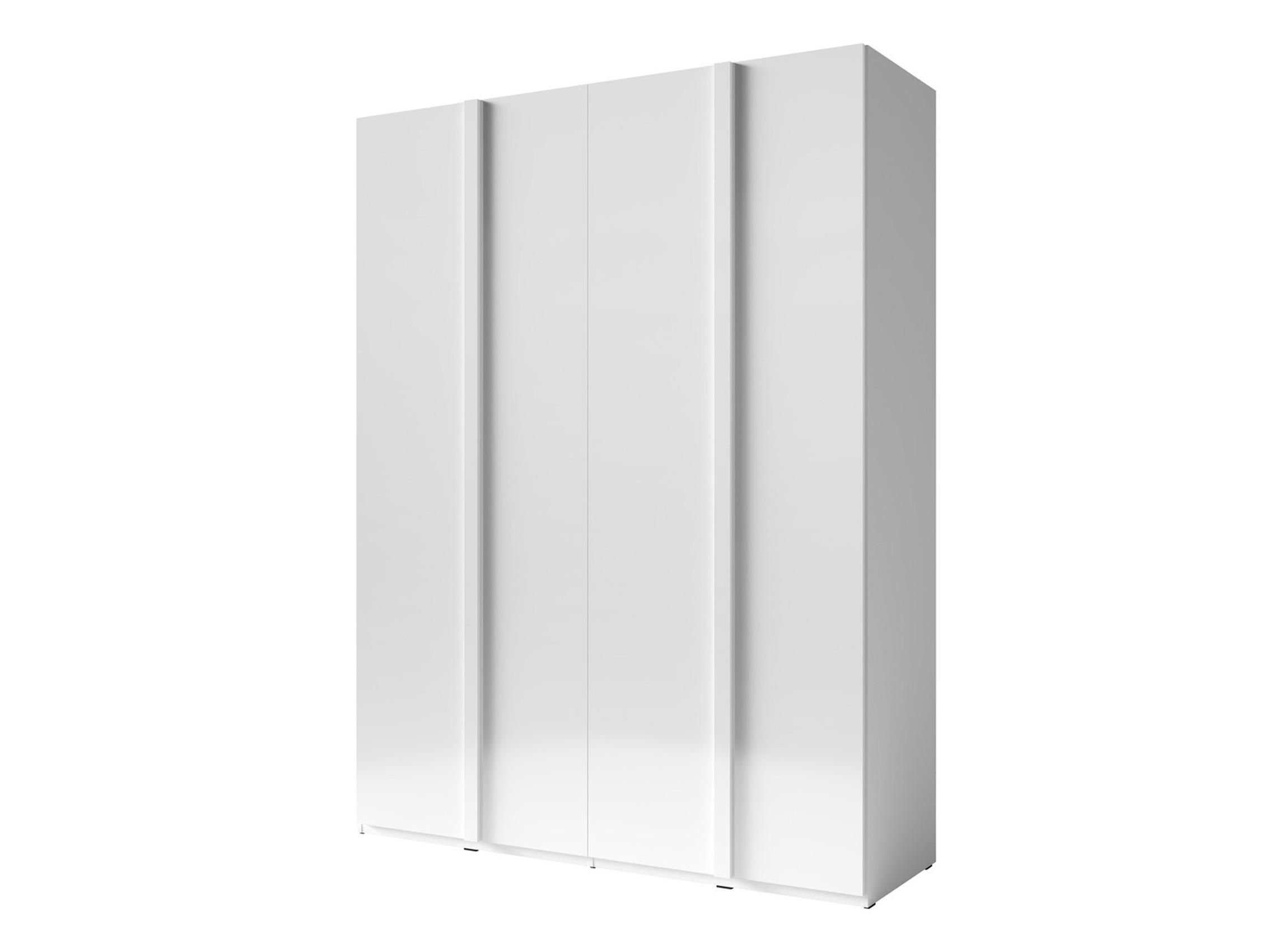 KLEIDERSCHRANK Weiß Hochglanz 181/237/61 - Weiß Hochglanz, Holzwerkstoff (181/237/61cm) - RAUMHIRSCH FURNITURE