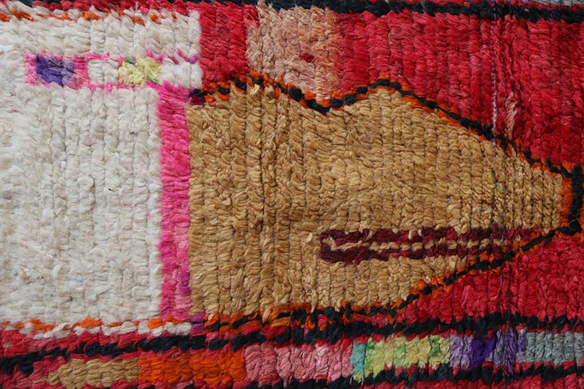 BERBERTEPPICH aus reiner Wolle 67x 344 cm - Rot, Naturmaterialien (67/344cm) - AFK Living