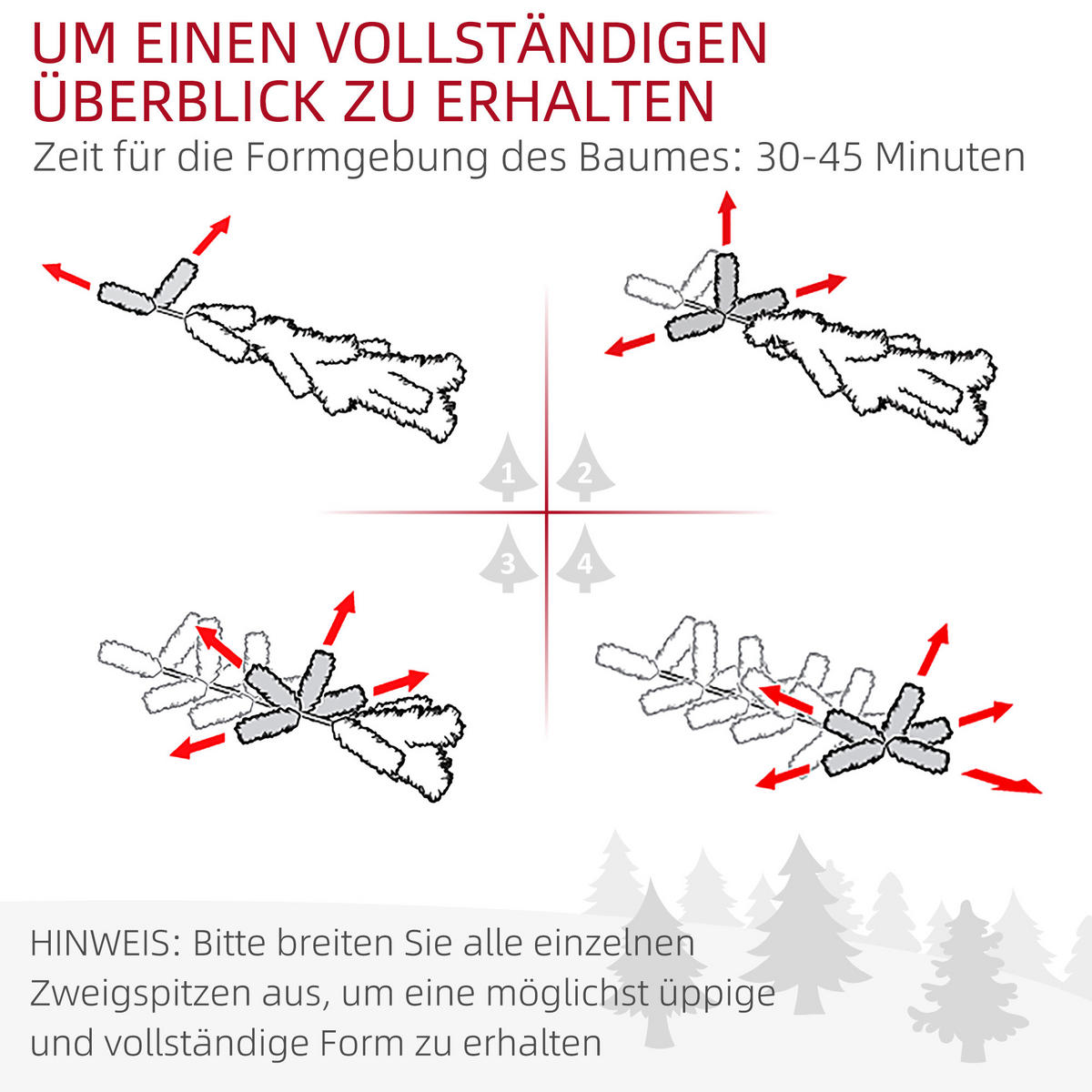 WEIHNACHTSBAUM DE-41540 180 cm, flammhemmend, Metallbasis Grün - Grün, Kunststoff (180cm) - ComfortXL