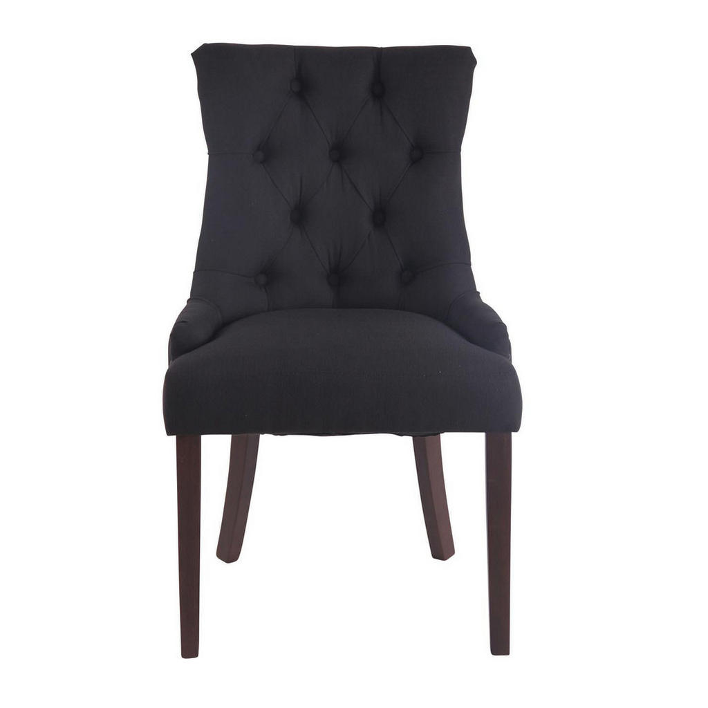 Thumbnail - CLP Wohnzimmerstuhl, Schwarz, Textil, 55x92x58 cm, Esszimmer, Stühle, Esszimmerstühle