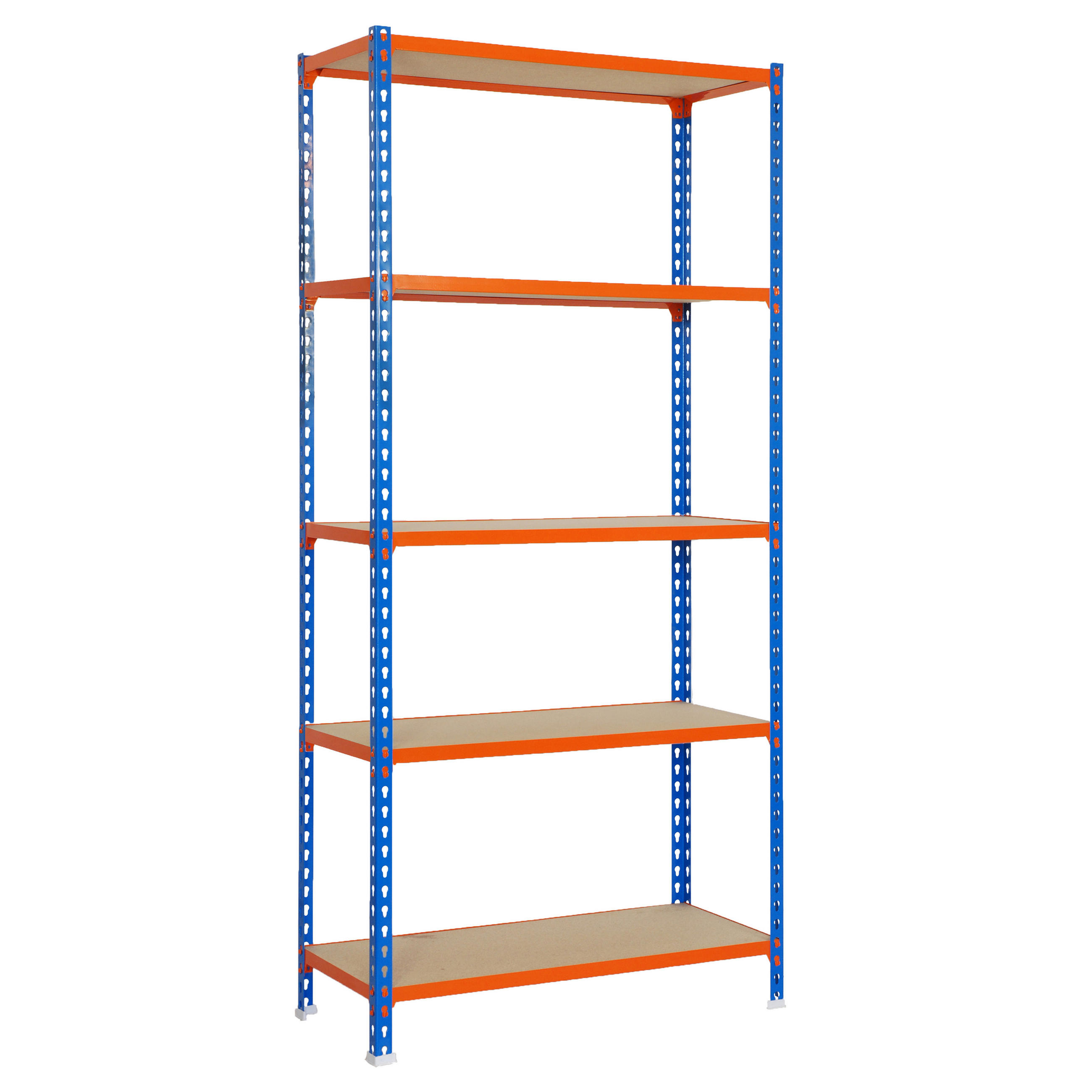 SCHWERLASTREGAL Big Muli HxBxT 200 x 110 x 30 cm 5 Fachböden Fachlast 200 kg Blau - Blau, Metall (110/200/30cm) - PROREGAL
