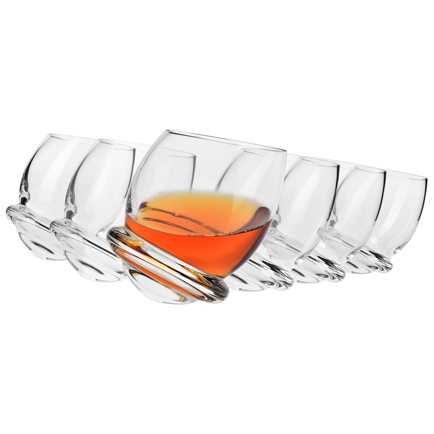 WHISKYGLÄSER, 6er-Set, 200 ml, Handgemacht - Transparent, Glas (0.2L) - Krosno Glass