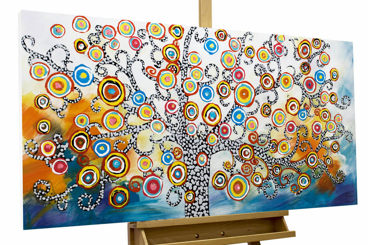 ÖLGEMÄLDE 120/60 cm - Multicolor, Holz/Textil (1.8/60cm) - KUNSTLOFT