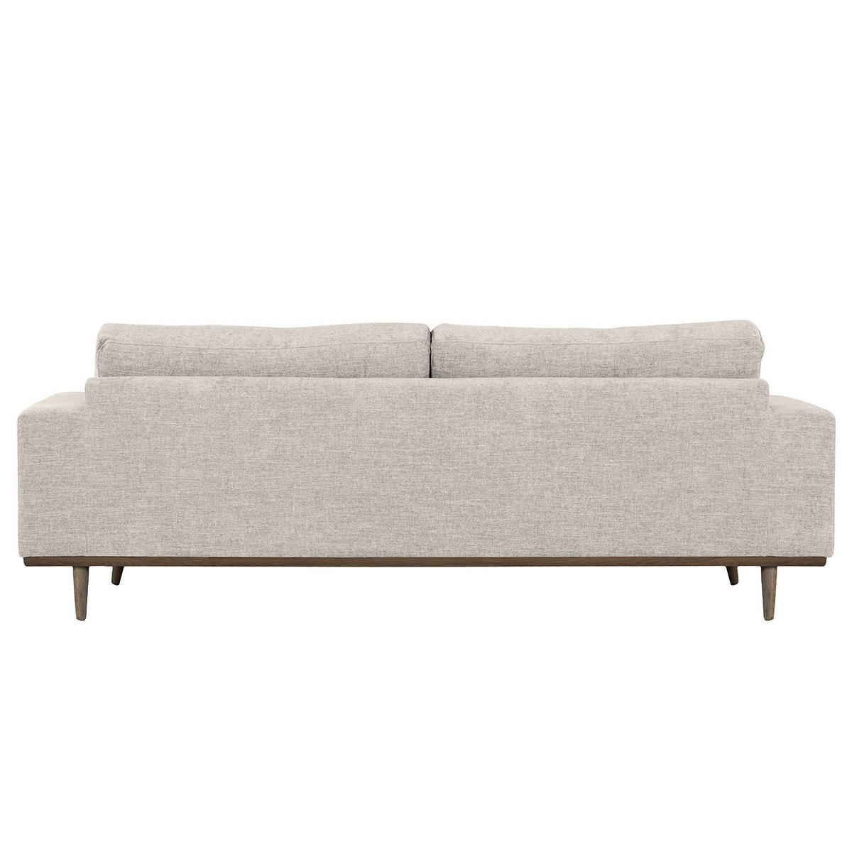 2-SITZER SOFA - Eichefarben/Grau, Eichenholz/Textil (197/81/88cm) - home24