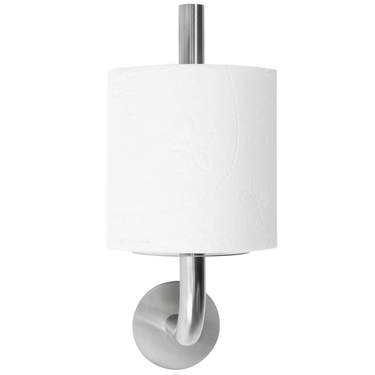 HALTER Für Toilettenpapier Rea Nickel Brush Inox 322220 Duo - Chromfarben, Metall (23/7/11cm) - REA
