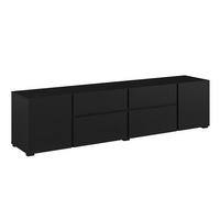 TV STOLÍK Maxis Čierna - čierna, kompozitné drevo (195/48/40cm) - Petits-meubles