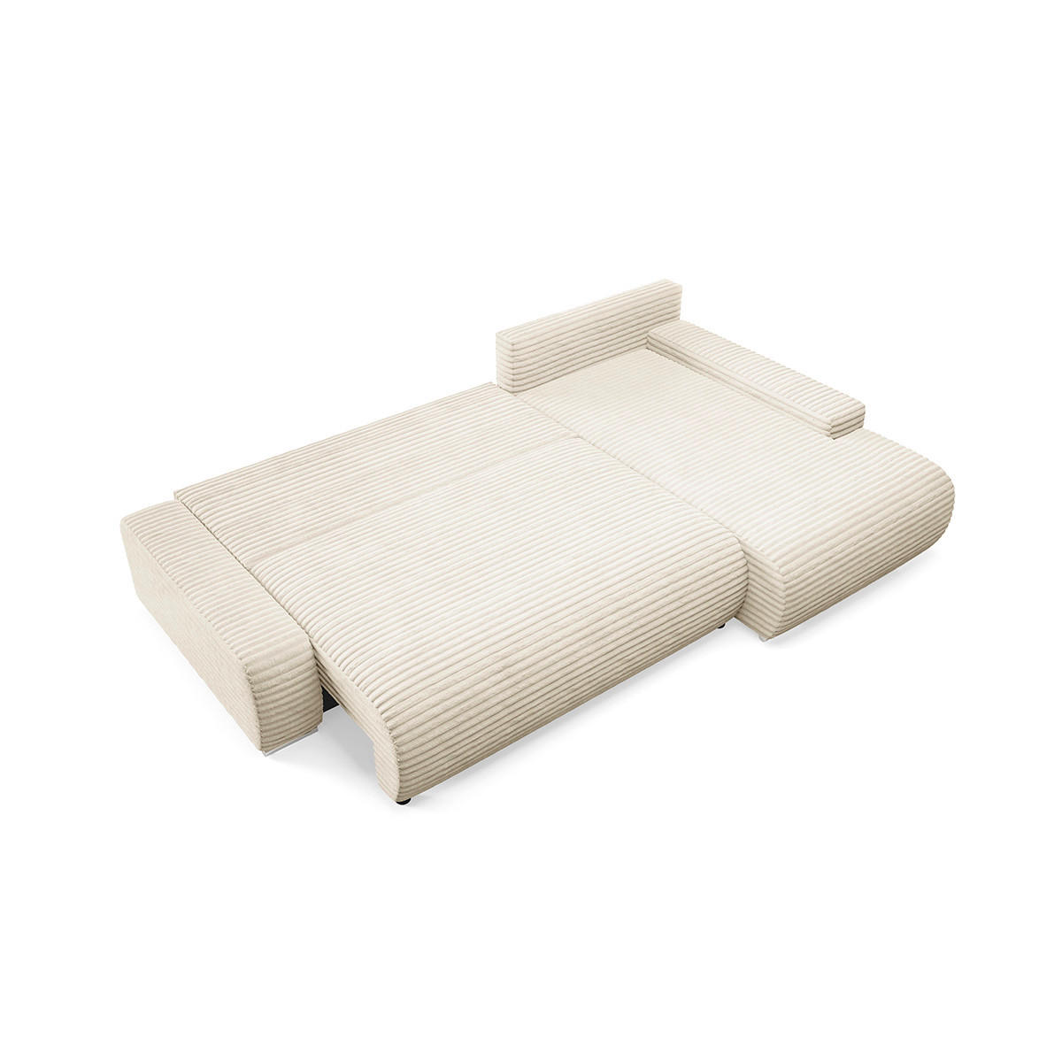 ECKSOFA Ivana 3 Sitzplätze Weiß - Weiß, Holz (265/172cm) - Petits-meubles