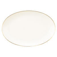 SERVIERPLATTE Savona Goldlinie creme 31,3 x 21,1 cm - Creme, Keramik (21.1/2.9/31.3cm) - Seltmann Weiden