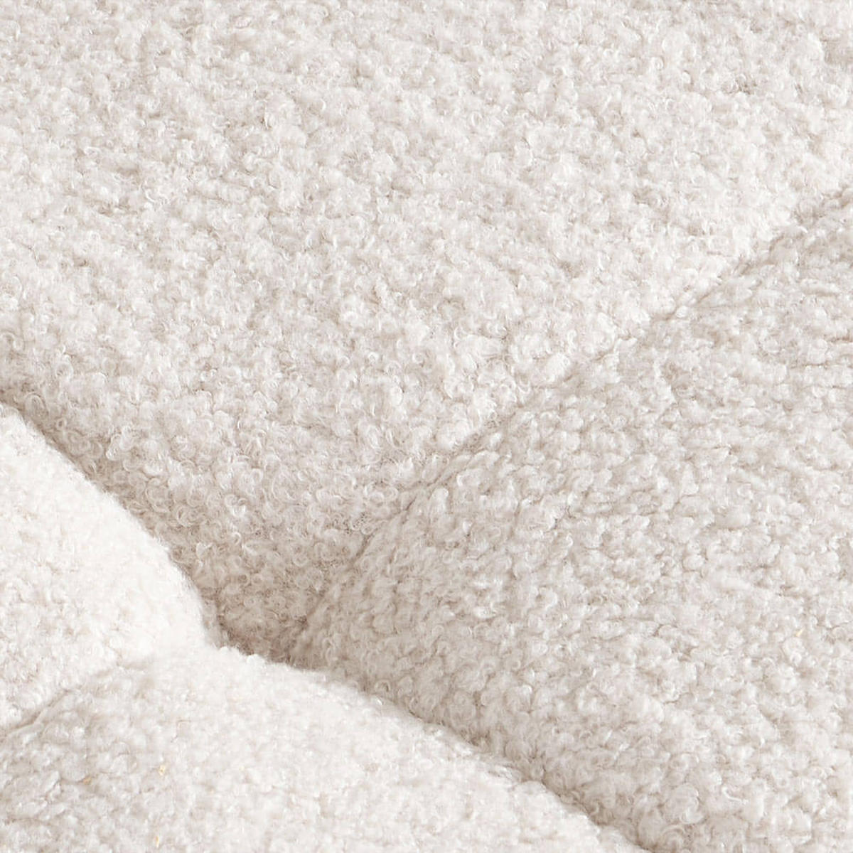 TEDDY Sofa Bouclé COMO - 236 x 68 cm Beige - Beige, Kunststoff (236/68/92cm) - Home Deluxe
