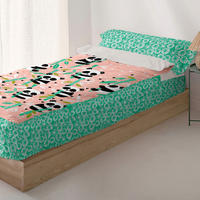 KINDER schlafsack Panda garden 90x200 cm Ohne füllung - Pink, Textil (90/200cm) - Happy Friday