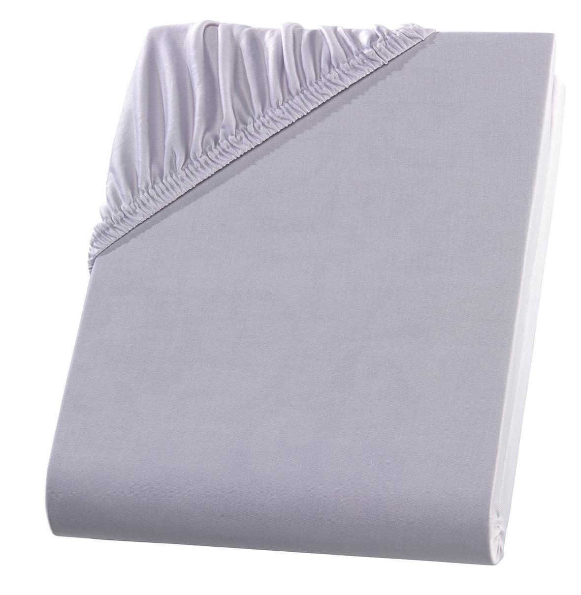 MIKROFASER-SPANNBETTLAKEN 90x200 Silber - Silberfarben, Textil (90/200cm) - Carpe Sonno