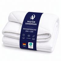 SOMMERBETTDECKE 200x220 cm – leichte Bettdecke mit kühlender Füllung & atmungsaktivem Mikrofaserbezug - Weiß, Textil (200/220cm) - Mister Sandman