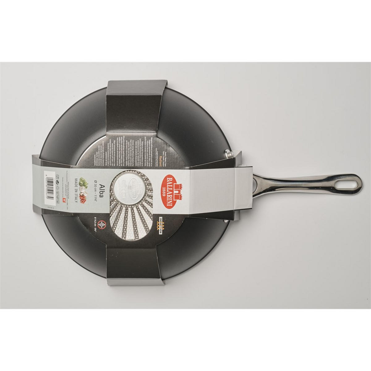 PFANNE Schwarz 49/31/11 cm ALBG8E030U - Schwarz, Metall (30cm) - Ballarini