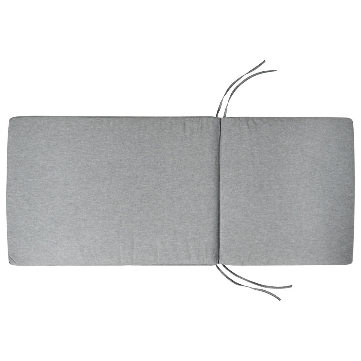 Outdoor-Sitzkissen 6er-Set Grau meliert 50/45 cm Java/Amantea Premium - Grau, Textil (71/71/50cm) - Beliani