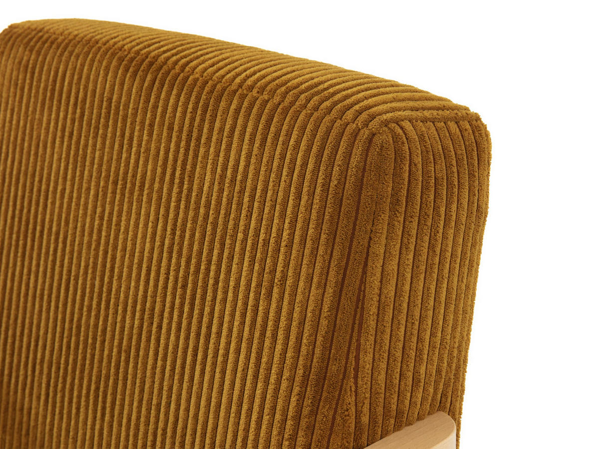 SESSEL Retro - Gelb/Naturfarben, Holz/Textil (59/76/67cm) - MIRJAN24