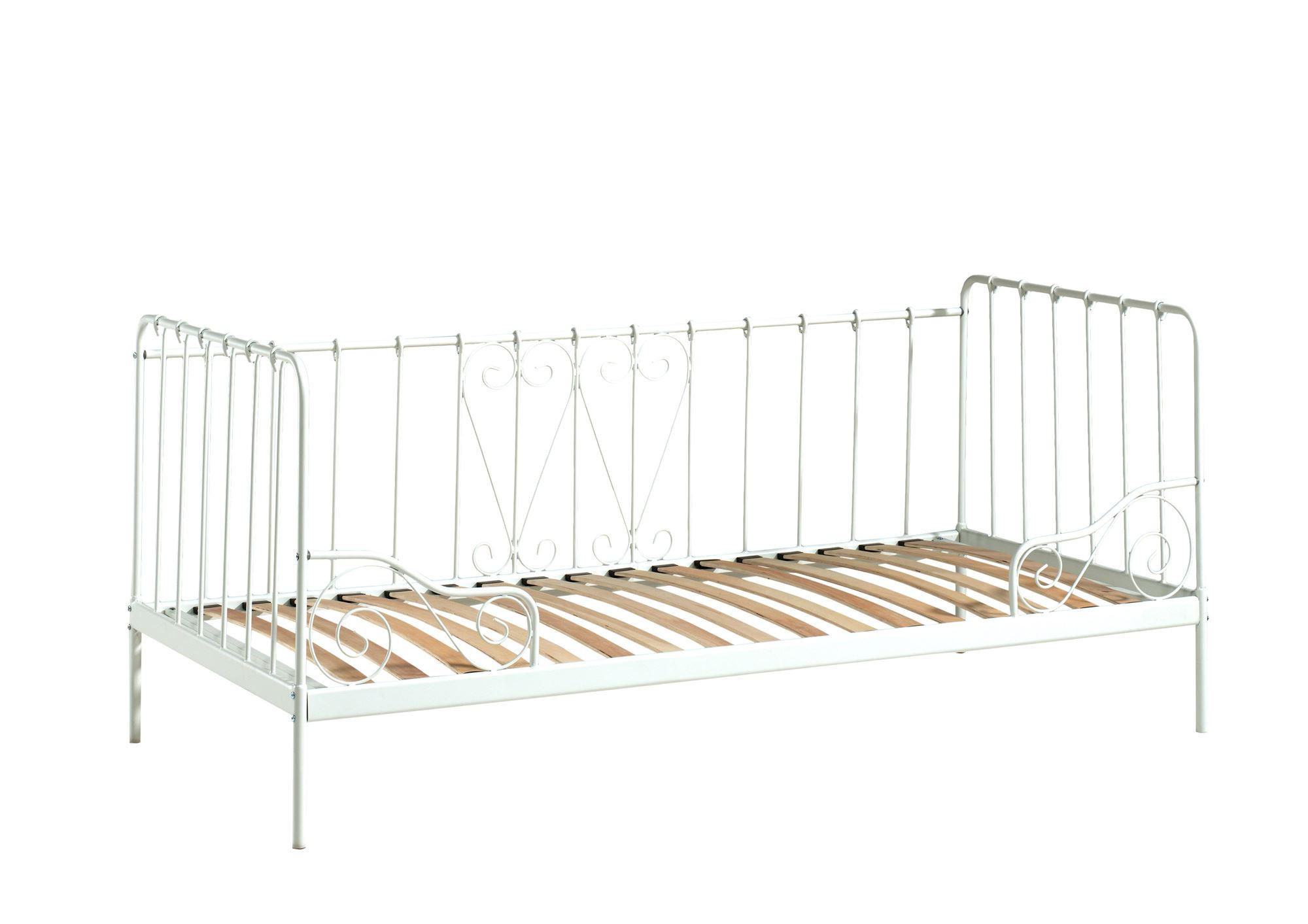 METALLBETT Kamenka 205x90x95 aus Metall in Weiß - Weiß, Metall (90/200cm) - 58aufmkessel