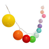 LICHTERKETTE MIMY mehrfarbig - Multicolor, Textil (380/1/1cm) - Lumisky