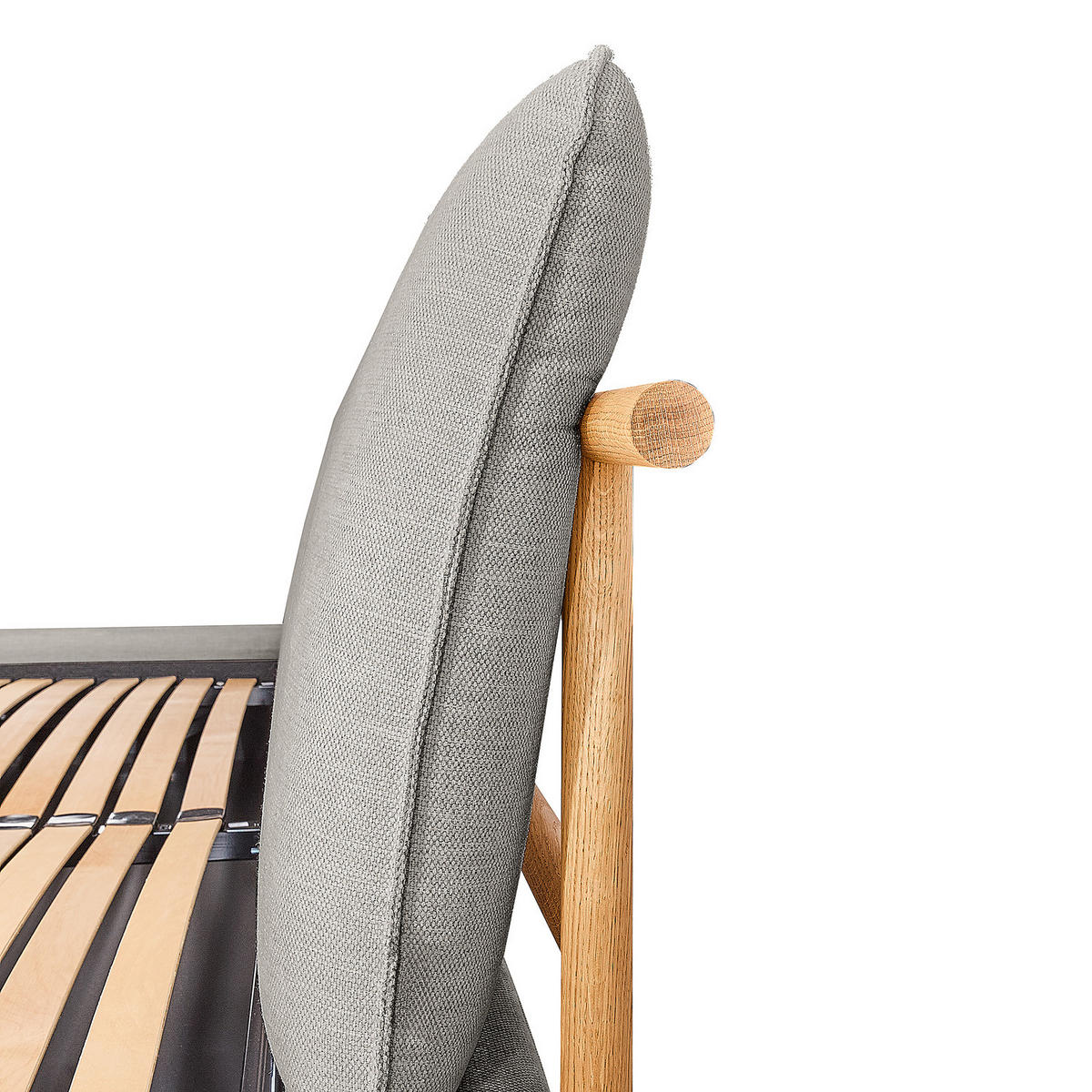 POLSTERBETT - Dunkelgrau, Textil (160/200cm) - home24