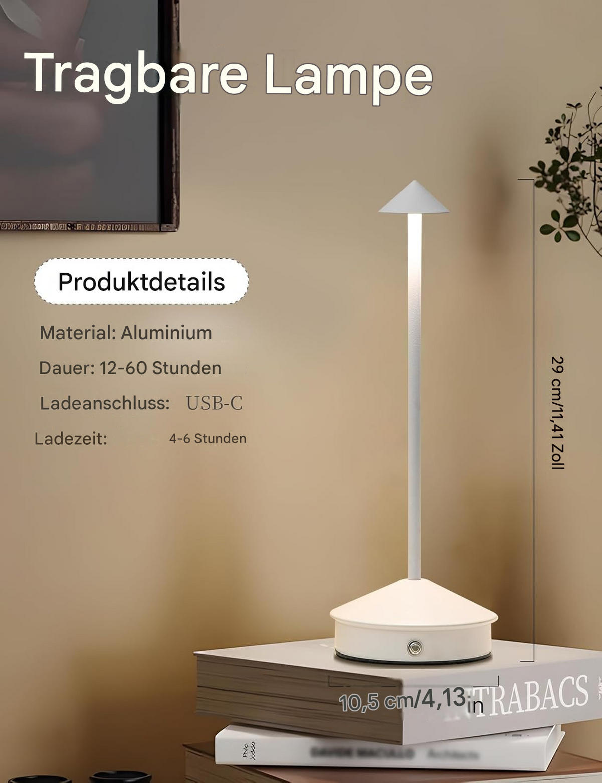 TISCHLEUCHTE USB LED Weiß Dimmbar - Weiß, Metall (11/11/31cm) - Weltevree