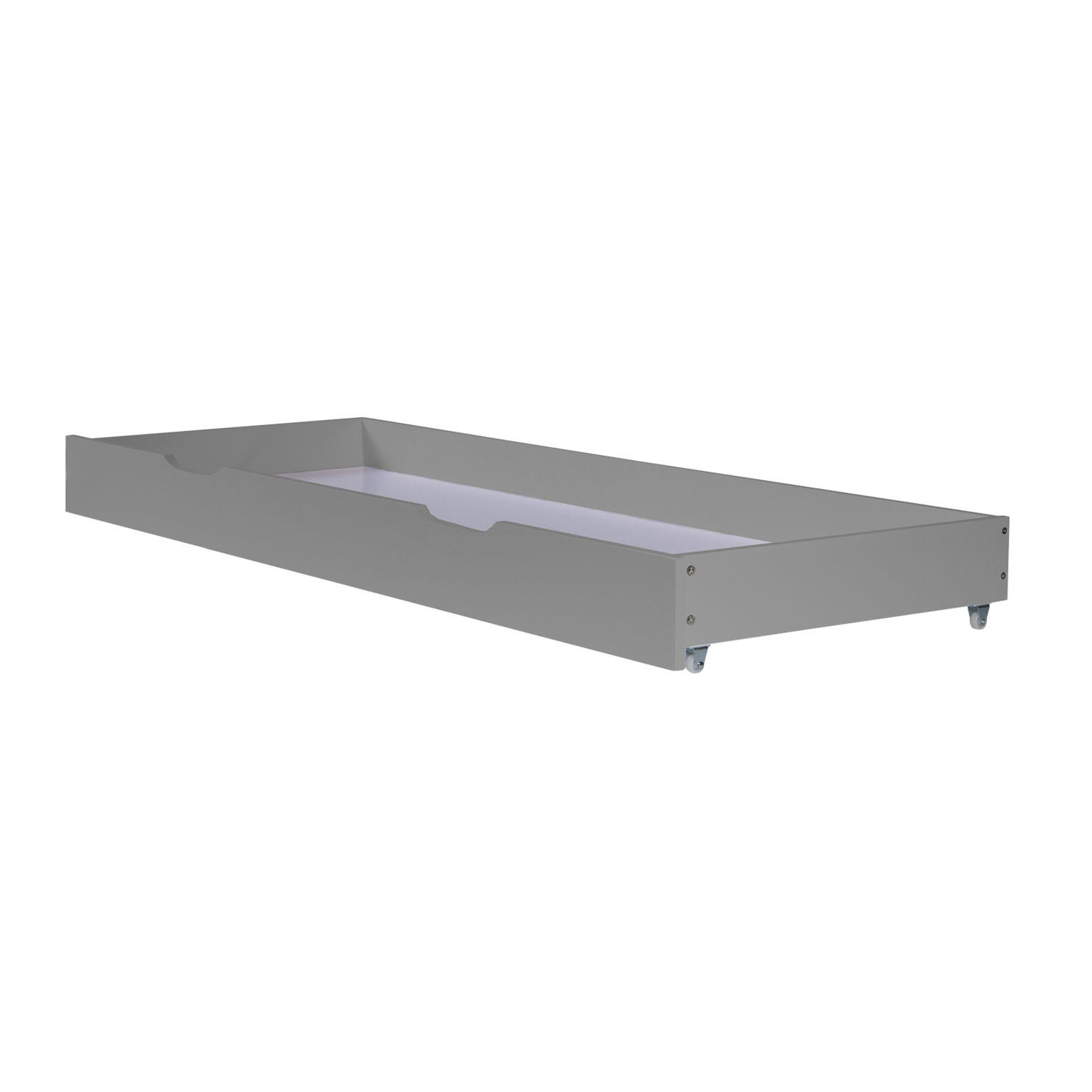 BETTSCHUBKASTEN Grau 173 x 63 - Grau, Holz - Homestyle4u