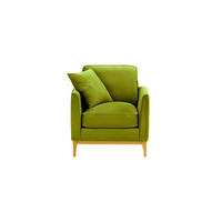 SESSEL Linara-Velluto 9 - Olivgrün, Holz/Textil (81/91/95cm)