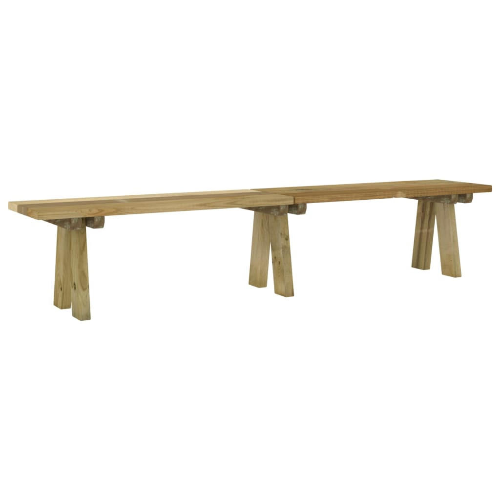 GARTENBANK 220 cm Massivholz Kiefer Imprägniert - Braun, Holz (220/45/38cm) - furnicato