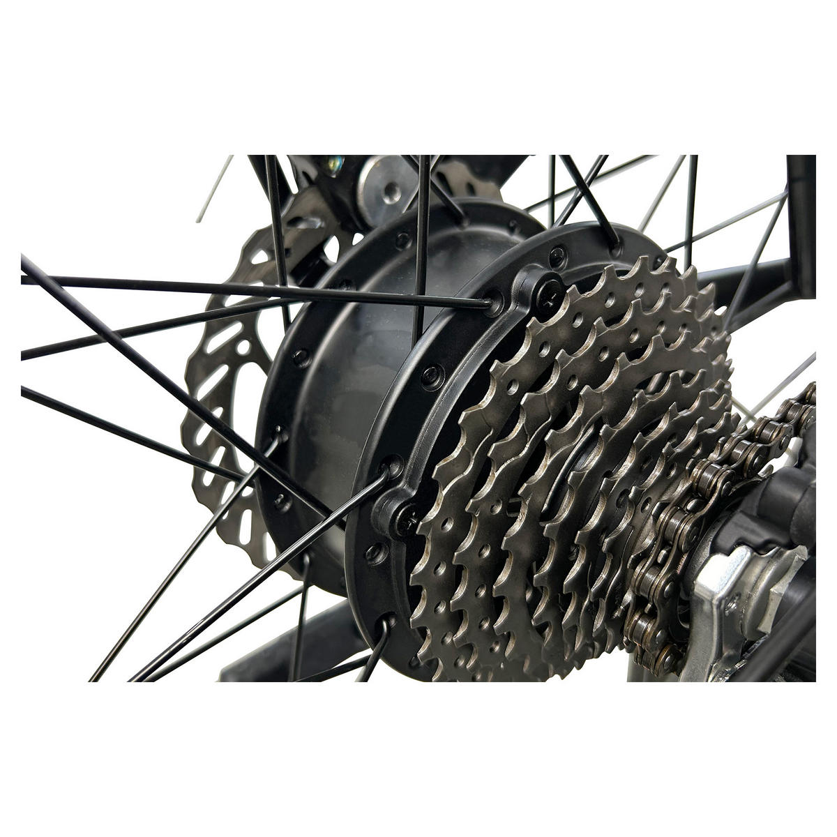 MOUNTAIN E-BIKE 27,5" BRILLANT, SCHWARZ - Schwarz, Metall (125cm) - LLOBE