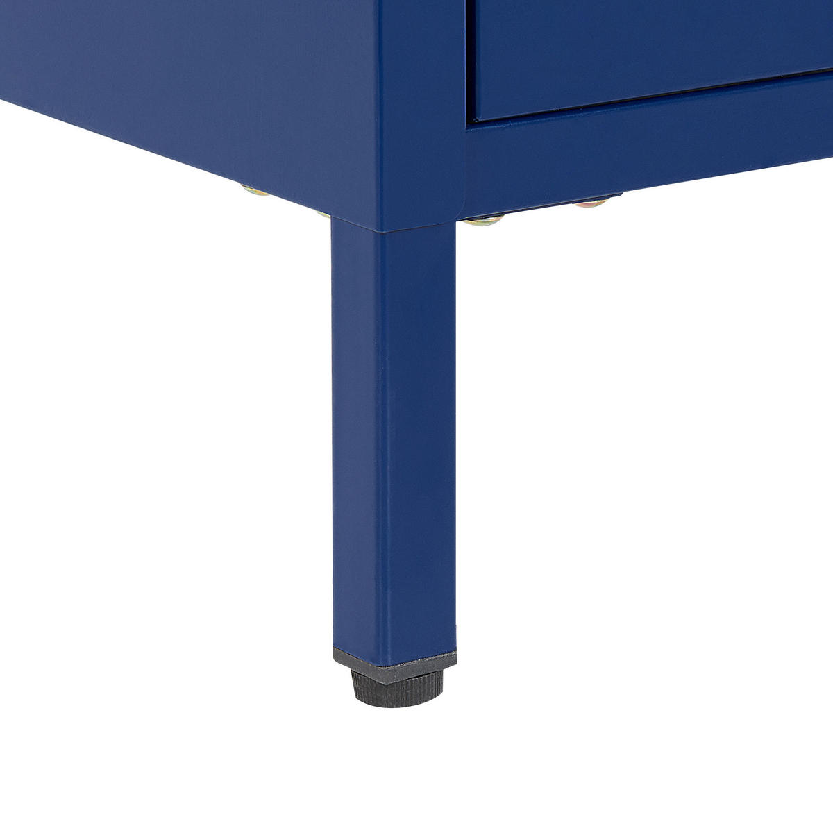 GARDEROBENSCHRANKSTAHL blau 4 Fächer Varna - Blau, Metall (76/171/50cm) - Beliani