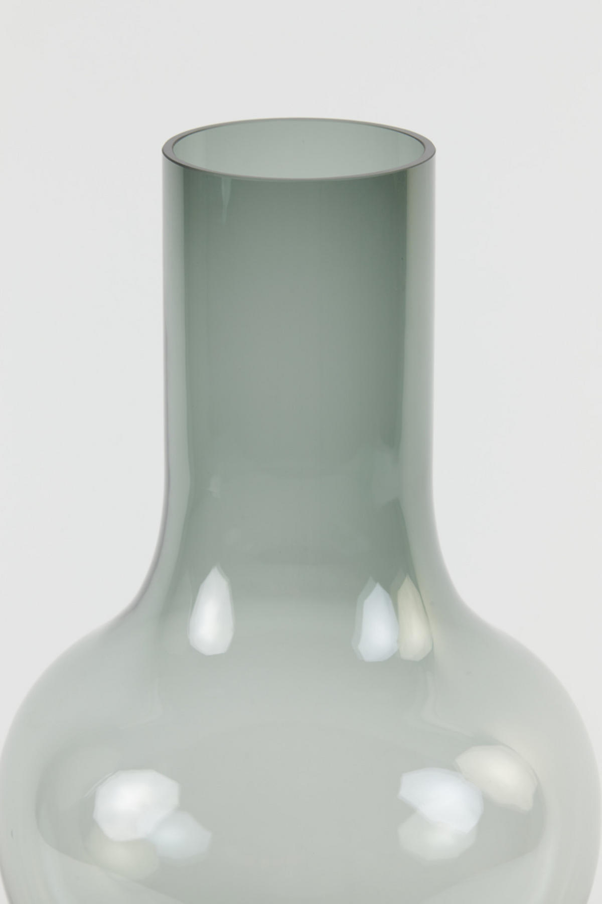 VASE Kaela Grau Ø25,5/47 cm - Grau, Glas (25.5/47cm) - Light & Living