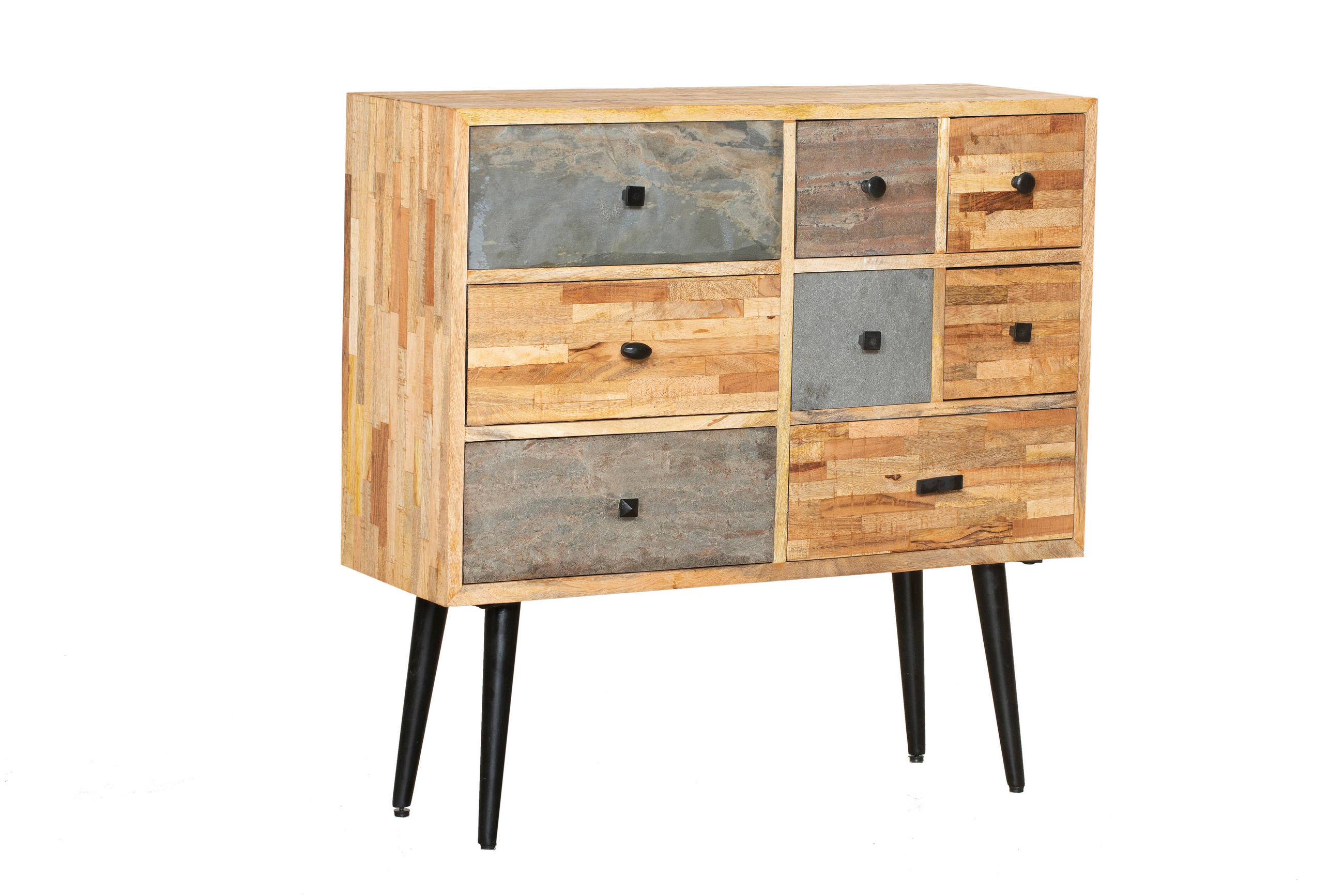 KOMMODE Kjell Teak Braun 90,5x31x92cm - Braun, Holz (92/90.5/31cm) - DELUKE