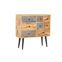 KOMMODE Kjell Teak Braun 90,5x31x92cm - Braun, Holz (92/90.5/31cm) - DELUKE