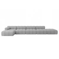 ECKSOFA modulares Sofa Lizur-L3 - 475x160x70 cm Hellgrau Bouclé - Hellgrau, Holzwerkstoff/Textil (475/160cm) - ALTDECOR