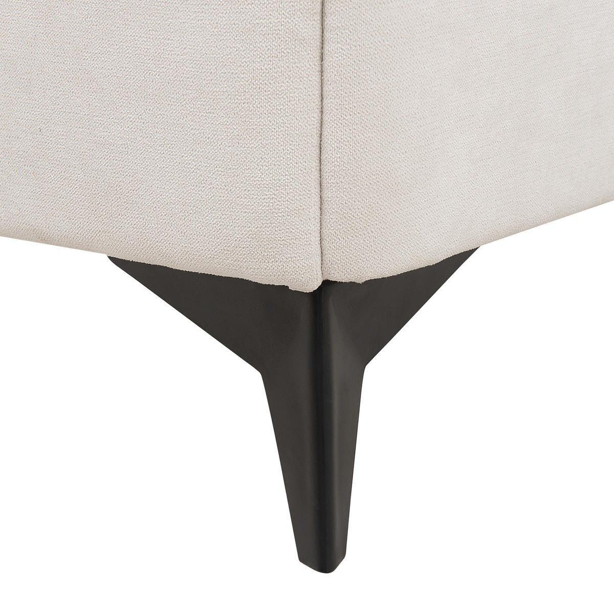 POLSTERBETT 160/200 cm Helles Beige Melle - Beige, Naturmaterialien/Textil (160/200cm) - Beliani
