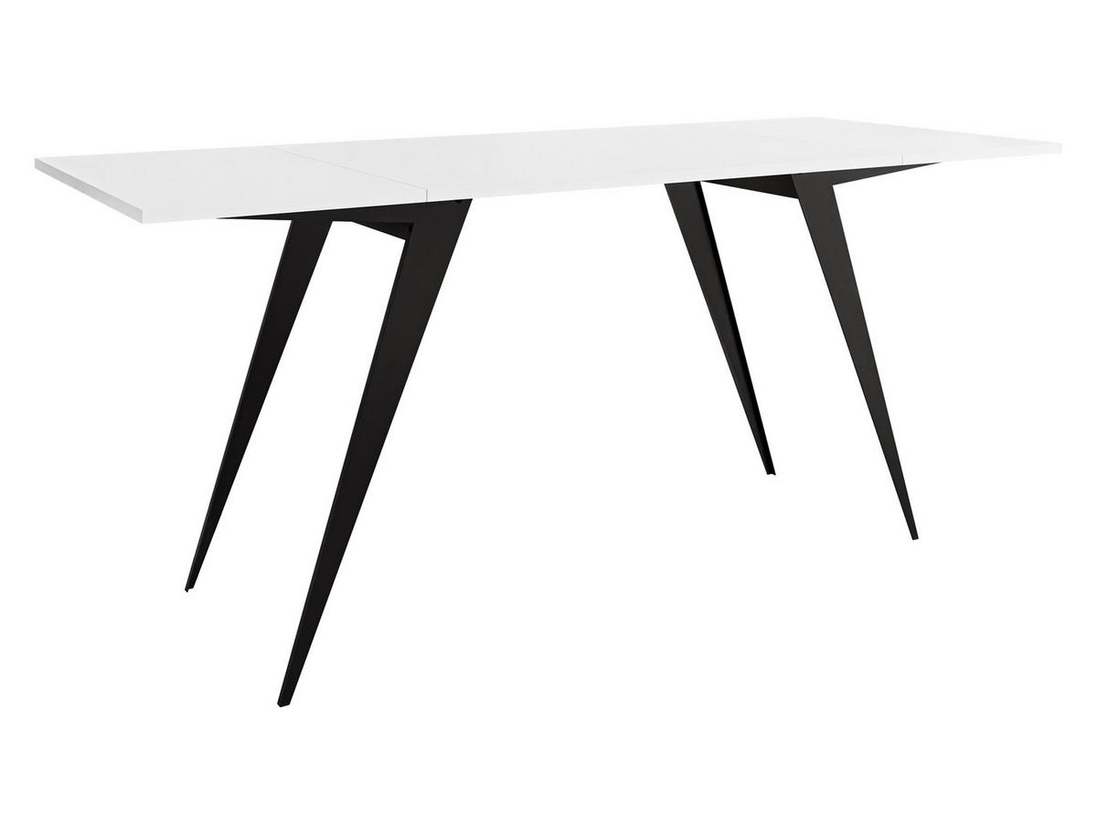 2-IN-1 COUCHTISCH UND ESSTISCH Xena - Schwarz/Weiß, Holzwerkstoff/Metall (70/90/45cm) - MIRJAN24