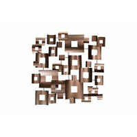 WANDDEKO Kupfer 100/100 cm - Kupferfarben, Metall (100/100/6cm) - KUNSTLOFT
