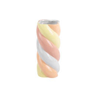 VASE Marshmallow 22/22/29 cm - Multicolor, Keramik (29cm) - Present Time