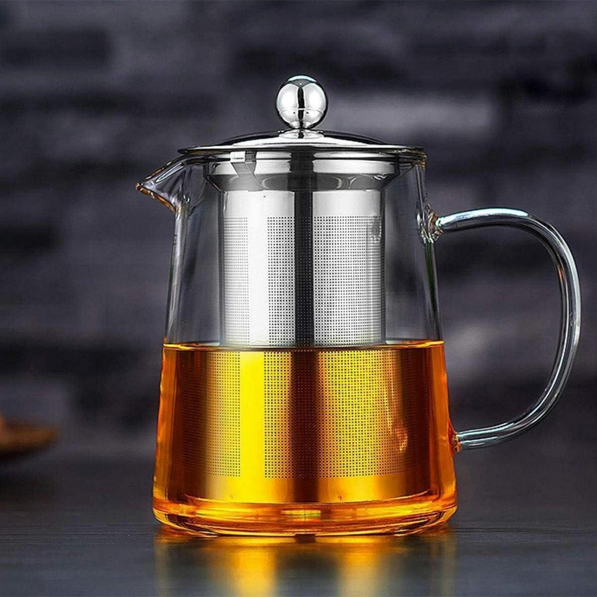 TEEKANNE Glas 750ML mit Siebeinsatz Borosilikatglas - Transparent, Glas (12/10cm)